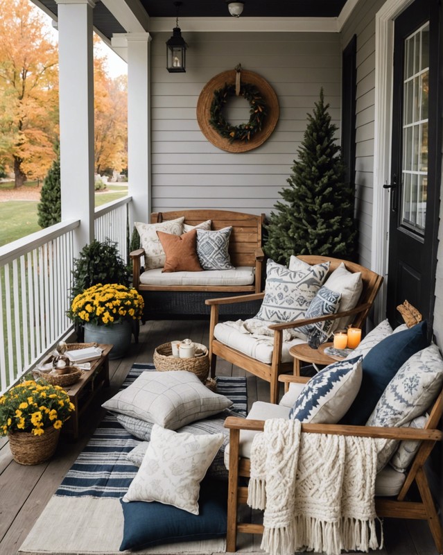 Add Throw Pillows and Blankets for Extra Comfort