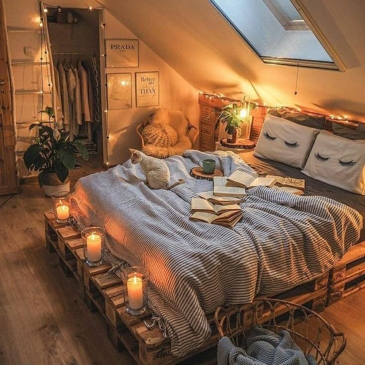 Attic Pallet Bedroom Retreat