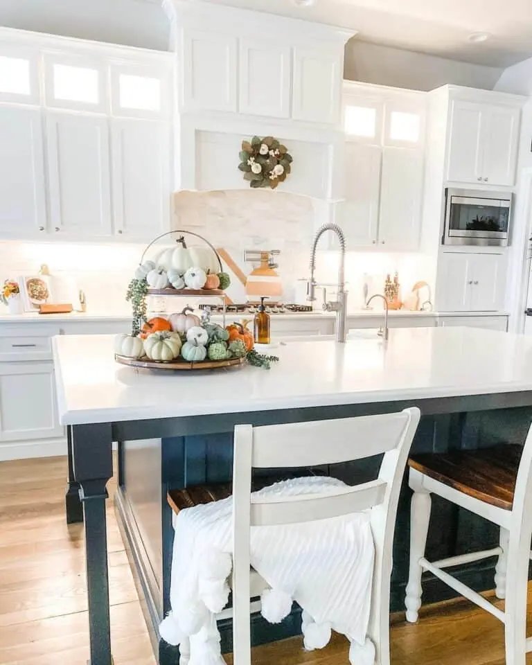Autumn Kitchen Island Decor
