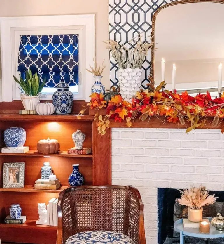 Blue and White Accents