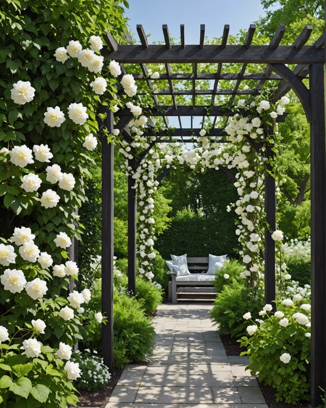 Canopy of White: White Climbing Vines