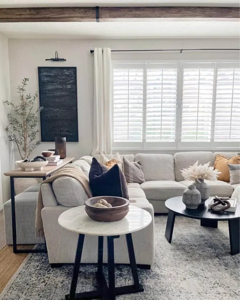 Coffee Table Fall Flowers