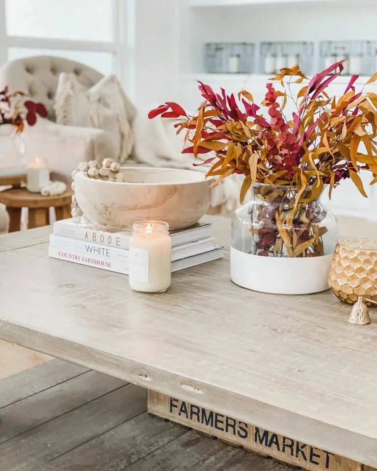 Colorful Fall Vase Arrangements