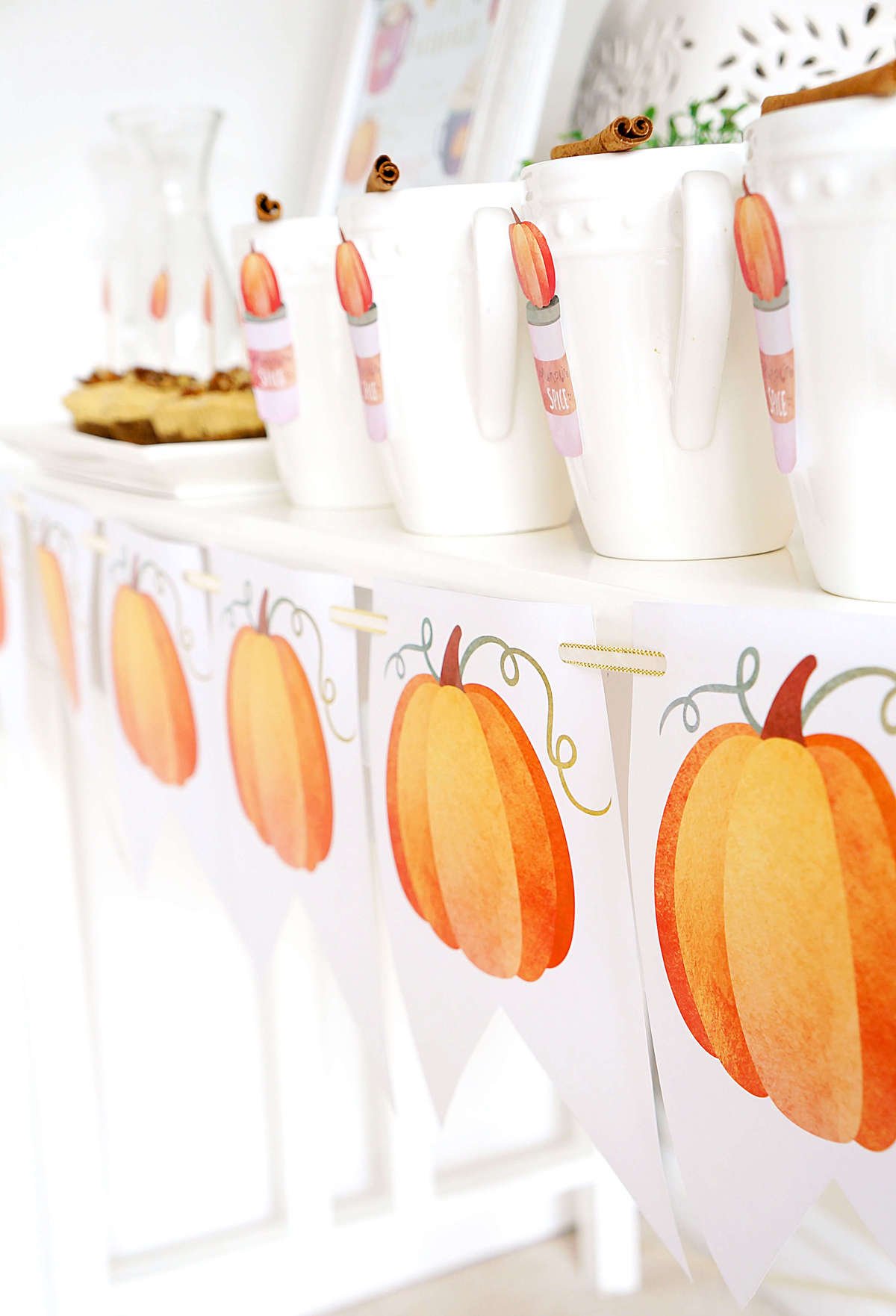 Colorful Pumpkin Banner