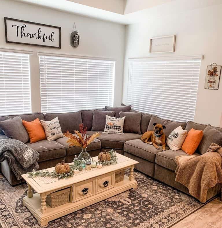 Corner Couch with Cushions