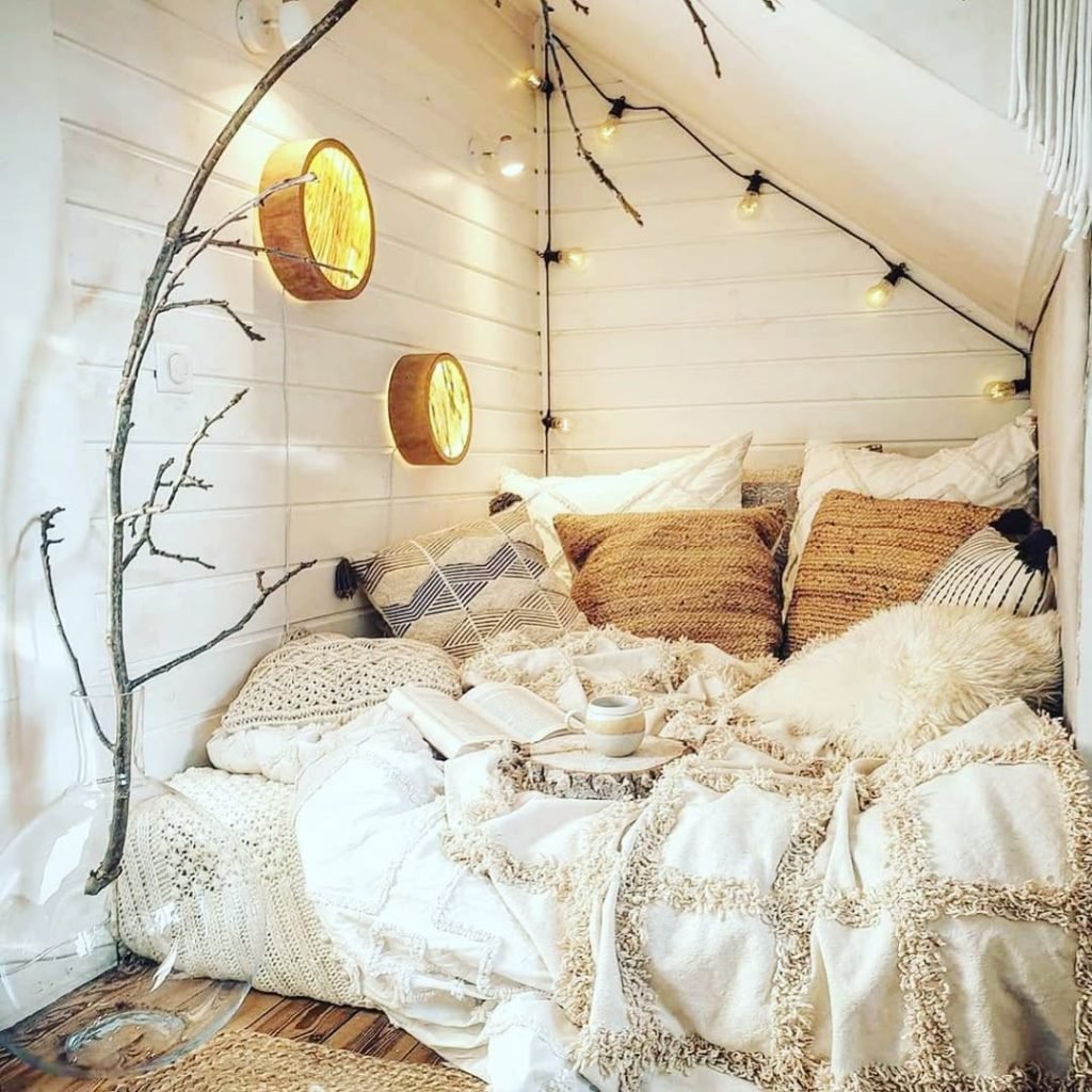 Cozy Cabin Reading Space