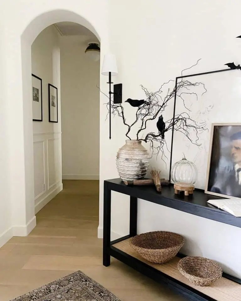 Crow-Themed Side Table