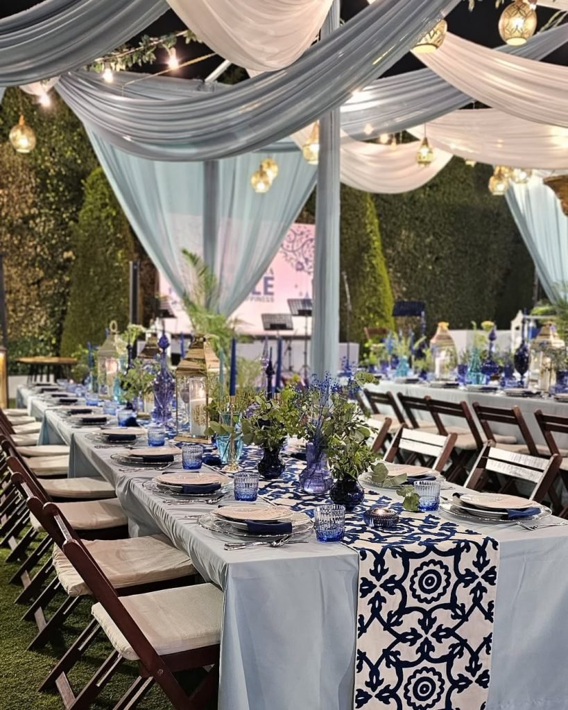 Enchanting Evening Tent Setup