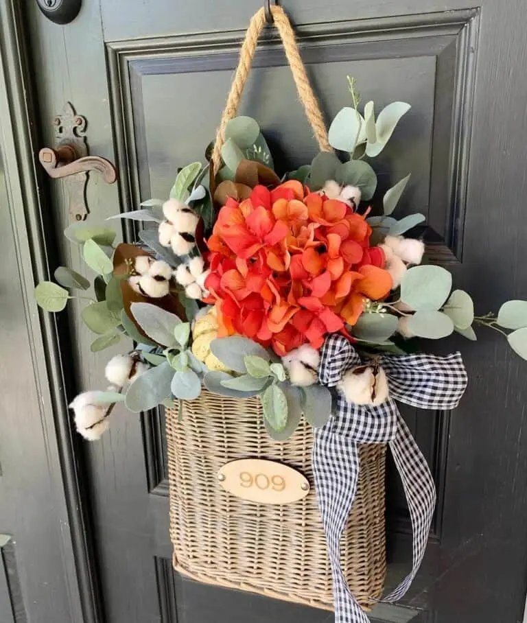 Fall Basket Decor