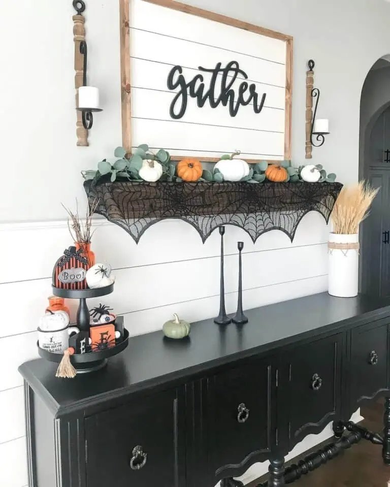 Fall Console Table Decor
