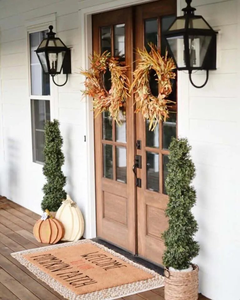 Fall Straw and Wheat Wreaths
