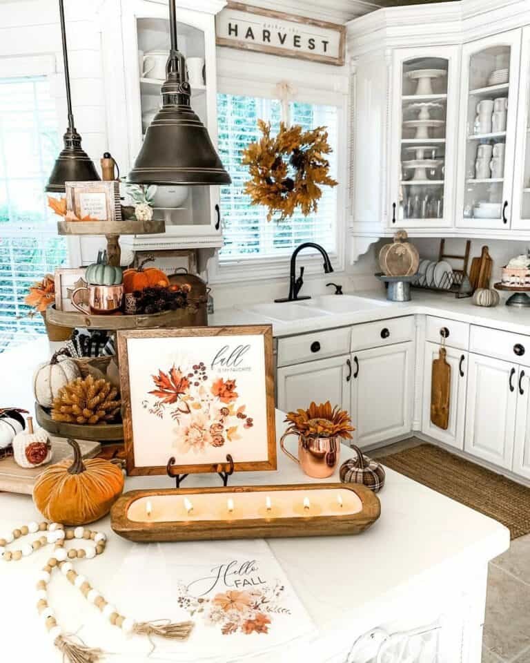 Fall Tier Tray Decor