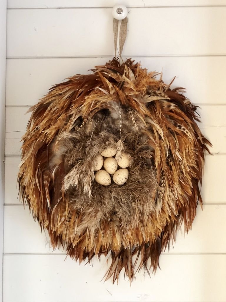 Feather Textured Wreath