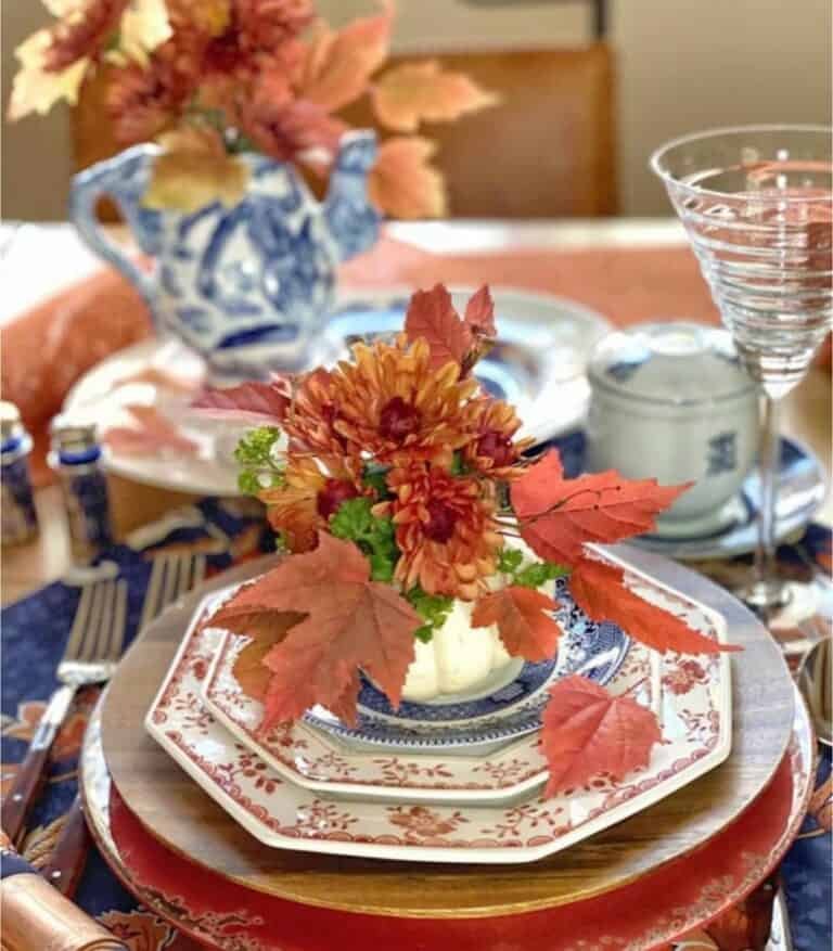 Foraged Leaf Table Decor