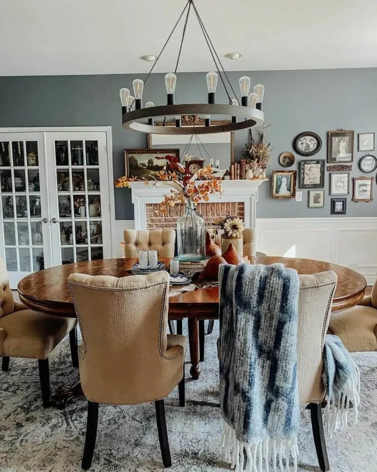 Gourds and Foliage Centerpiece