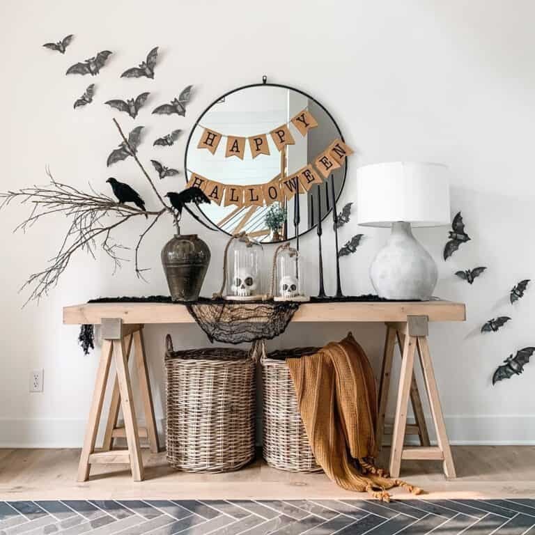 Halloween Entryway Decor