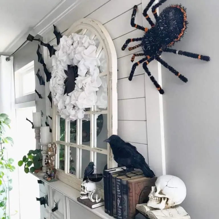 Halloween Fireplace Display