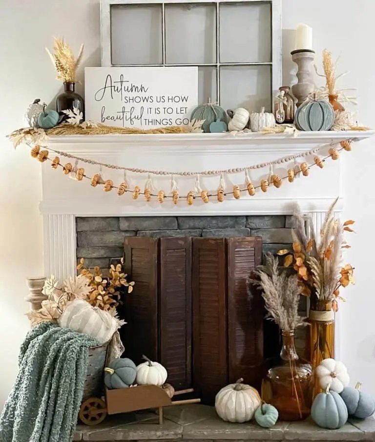 Light Blue and Fall Colors