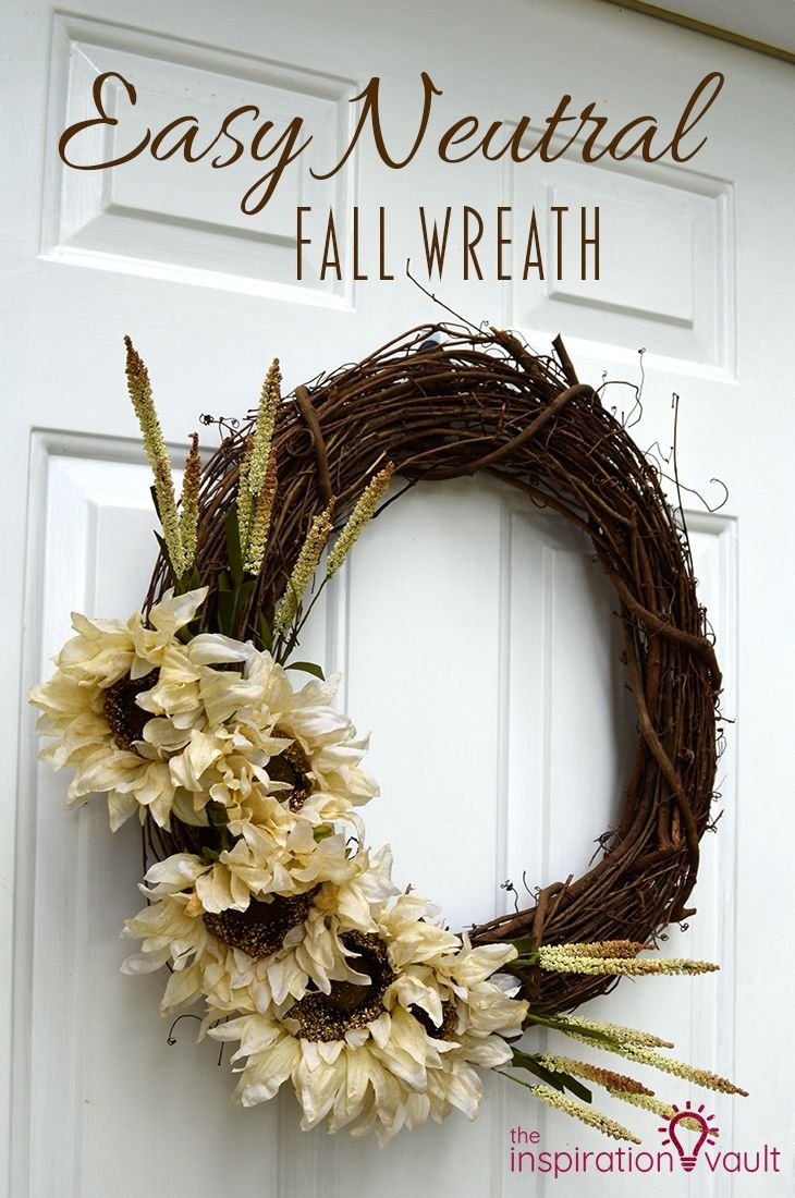Neutral Fall Wreath Design