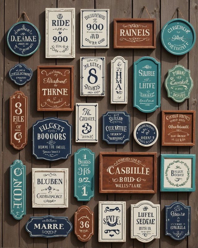 Painted Wood Signs
