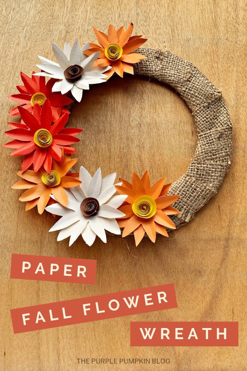 Paper Flower Wreath Tutorial