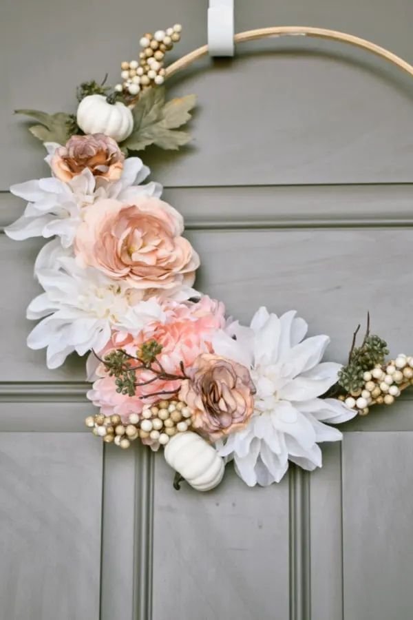 Pastel Fall Wreath Craft