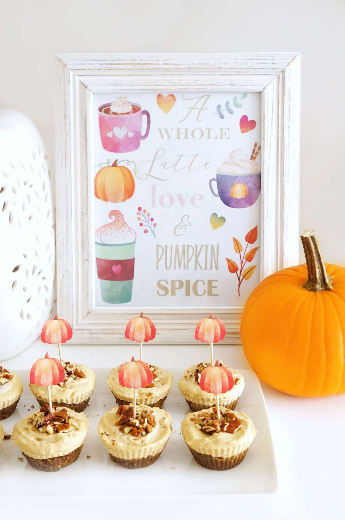 Pumpkin Cupcake Toppers