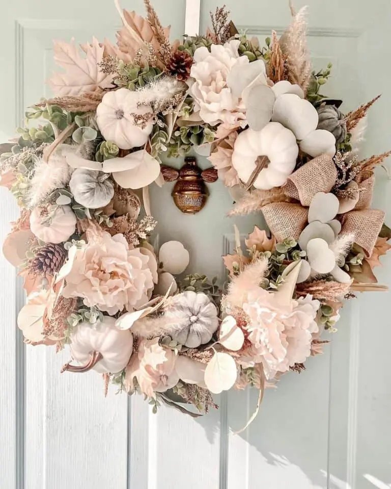 Rose Gold Autumn Wreath Ideas
