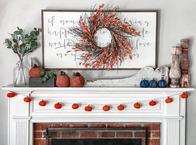 Twig Wreath for Mantel Decor
