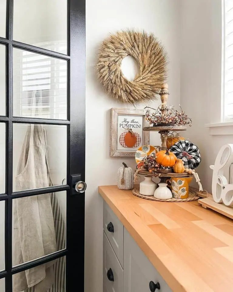 Vibrant Orange Fall Decor