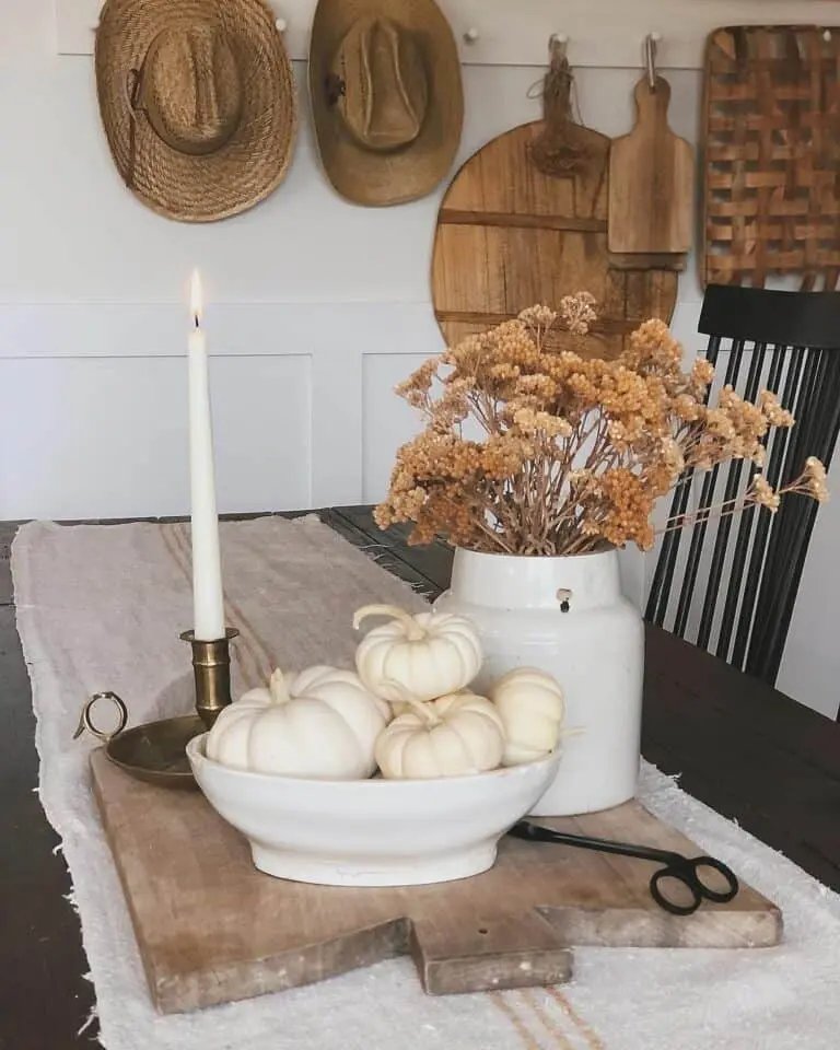 Vintage Cutting Board Centerpiece
