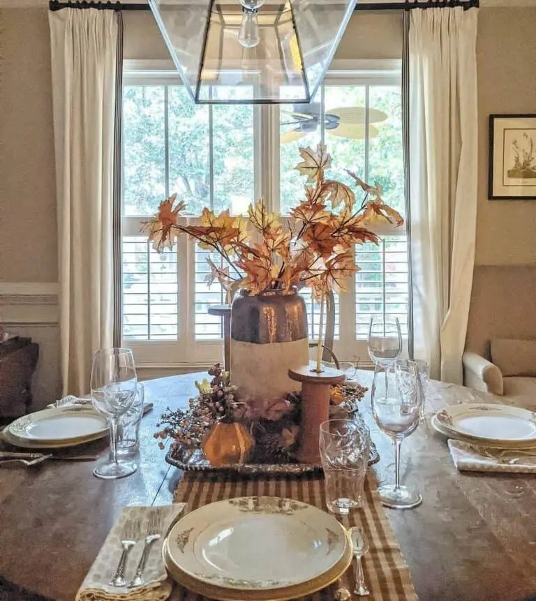 Warm Wood Fall Table