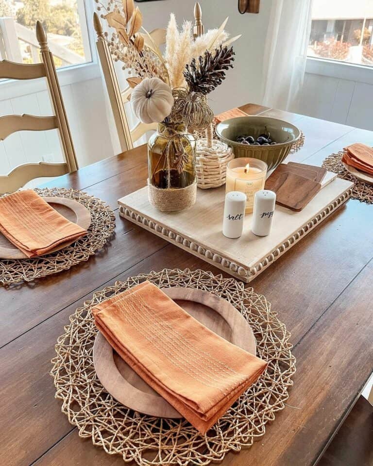 Woodland Table Setting Décor