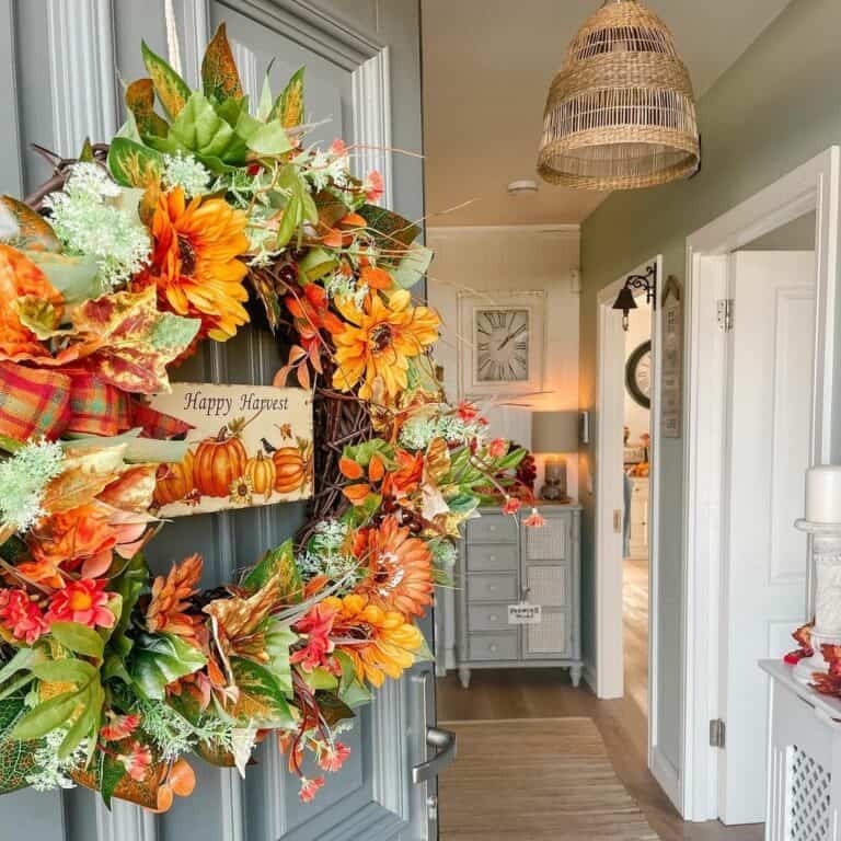 Wreath for Gray Door