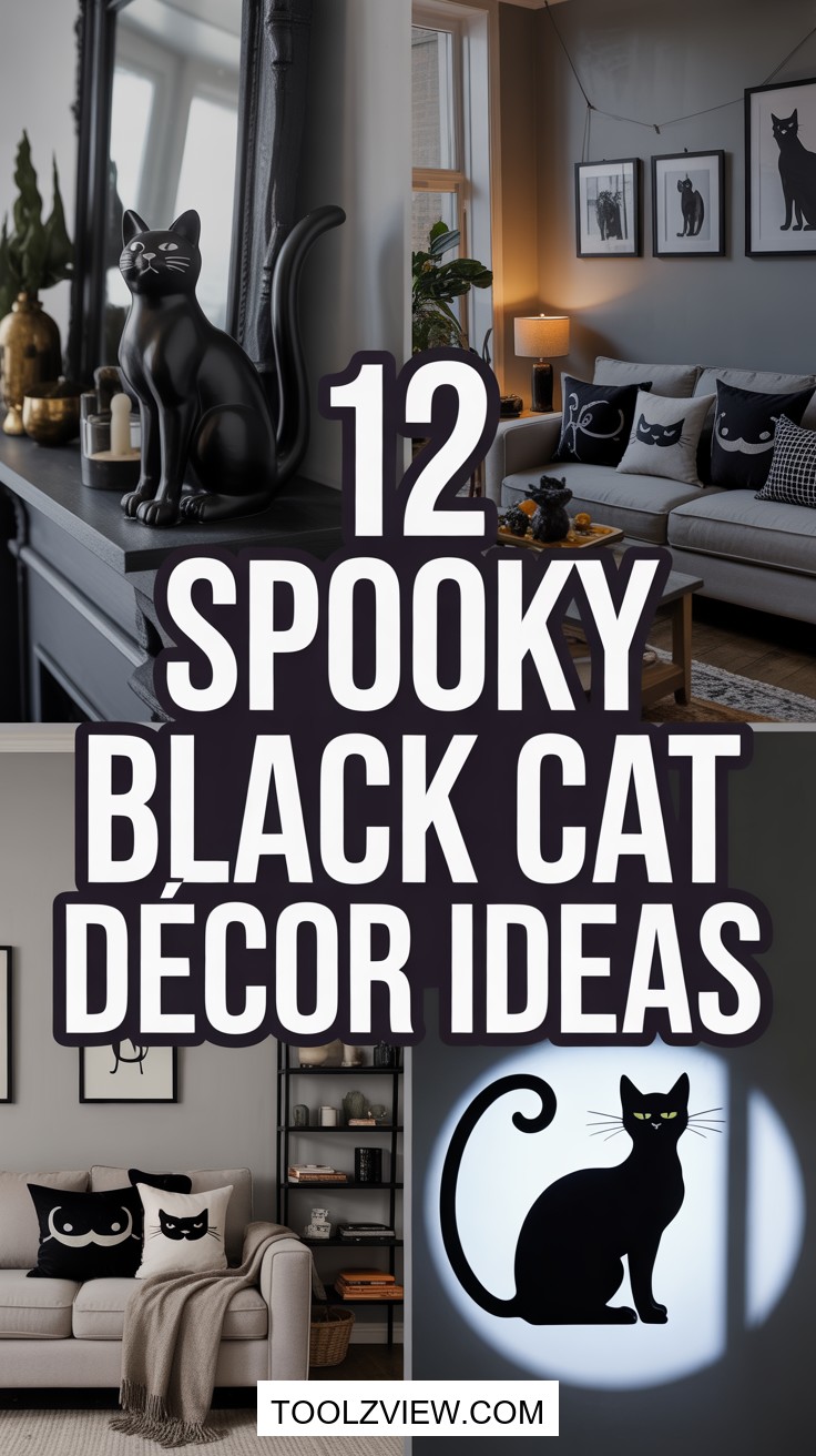12 Spooky Black Cat Décor Ideas for Halloween