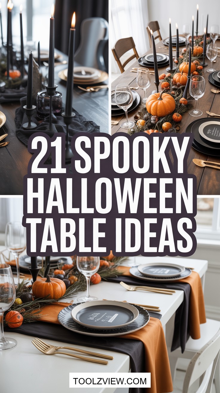 21 Creepy Halloween Table Decor Ideas