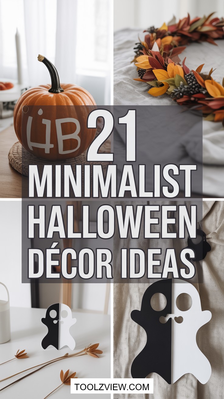 21 Simple Minimalist Halloween Decor Ideas