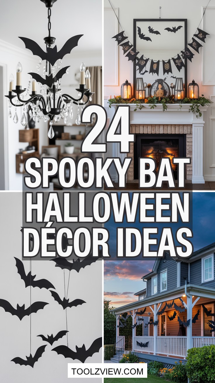 24 Spooky Bat Halloween Decoration Ideas