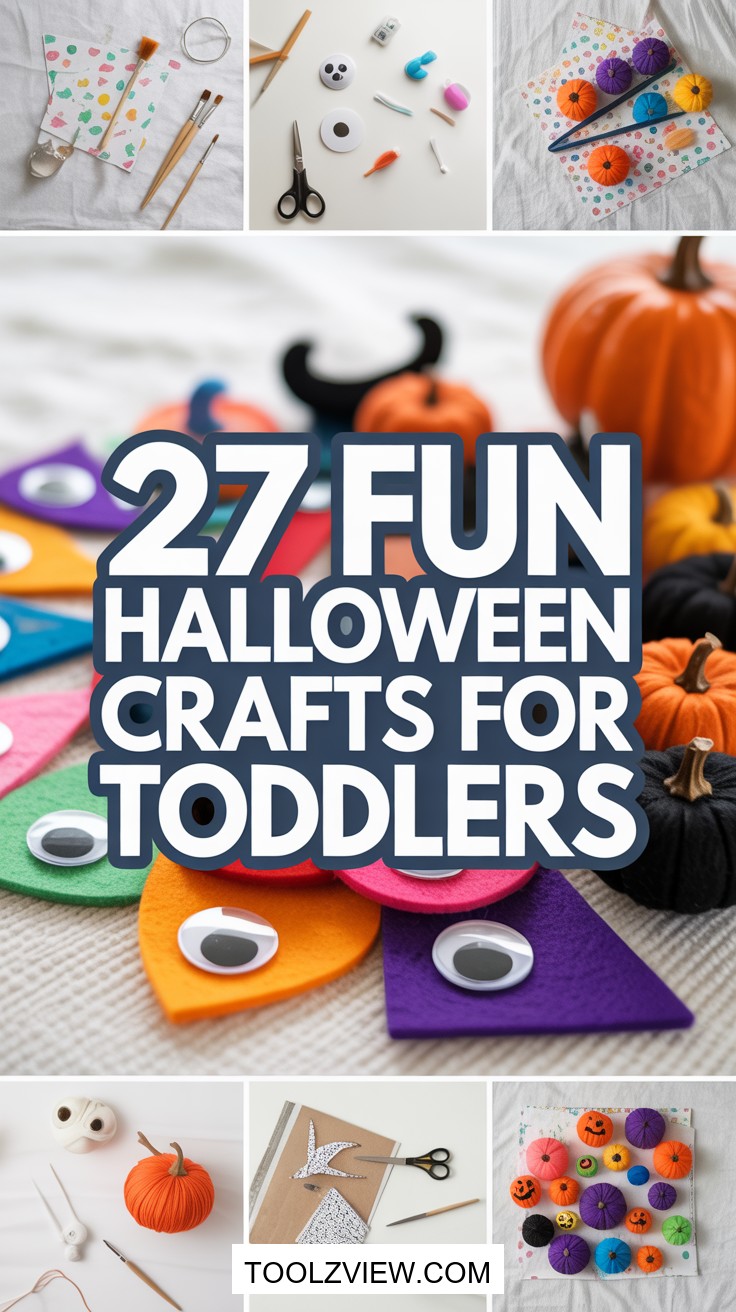 27 Simple Halloween Crafts for Toddlers Ideas