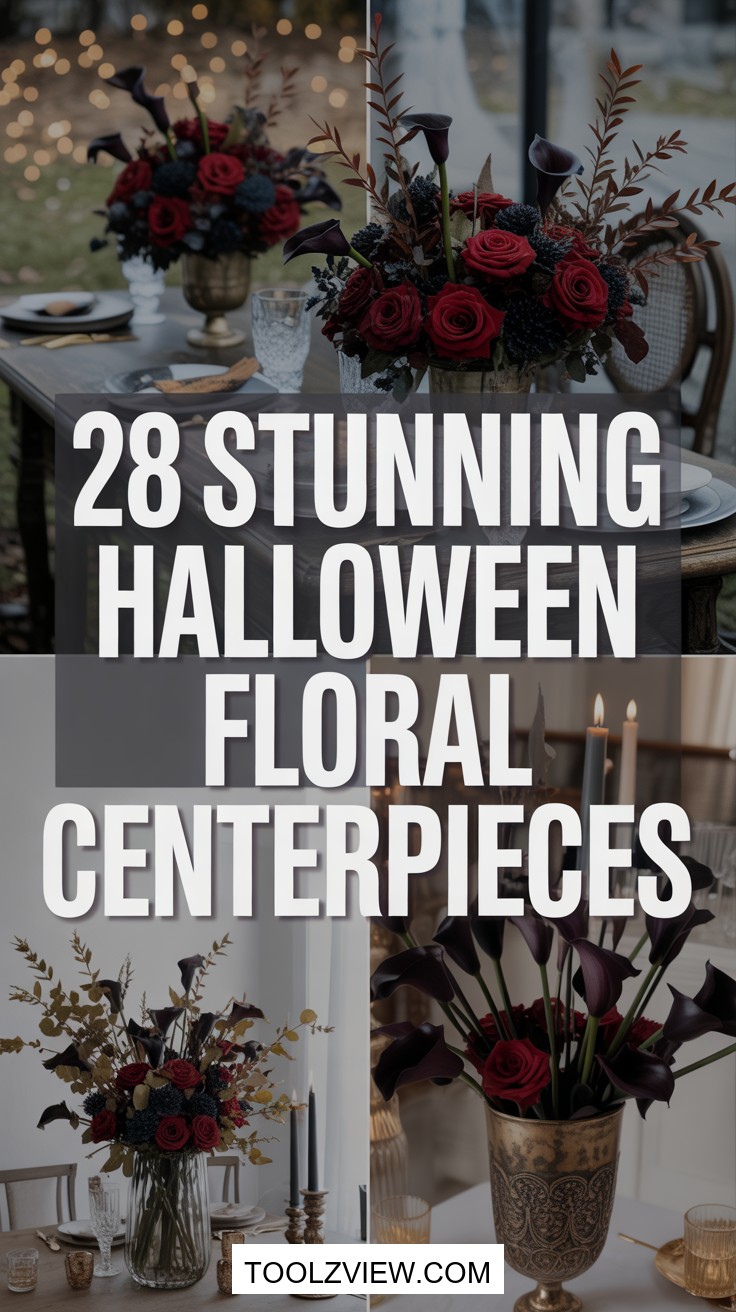 28 Easy Halloween Floral Centerpiece Ideas