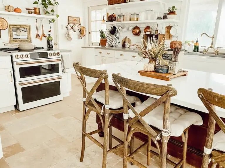 Accent Stools Enhance Kitchen Style