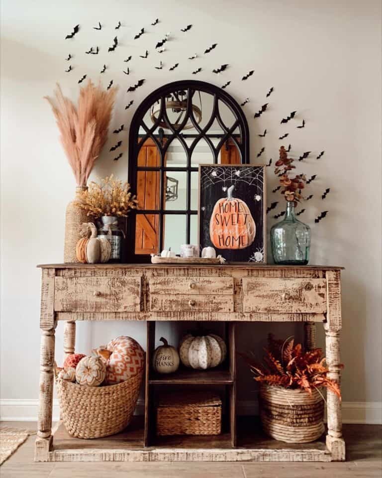 Arched Mirror for Fall Decor