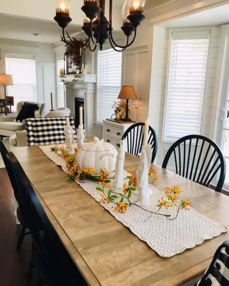 Black and White Dining Set