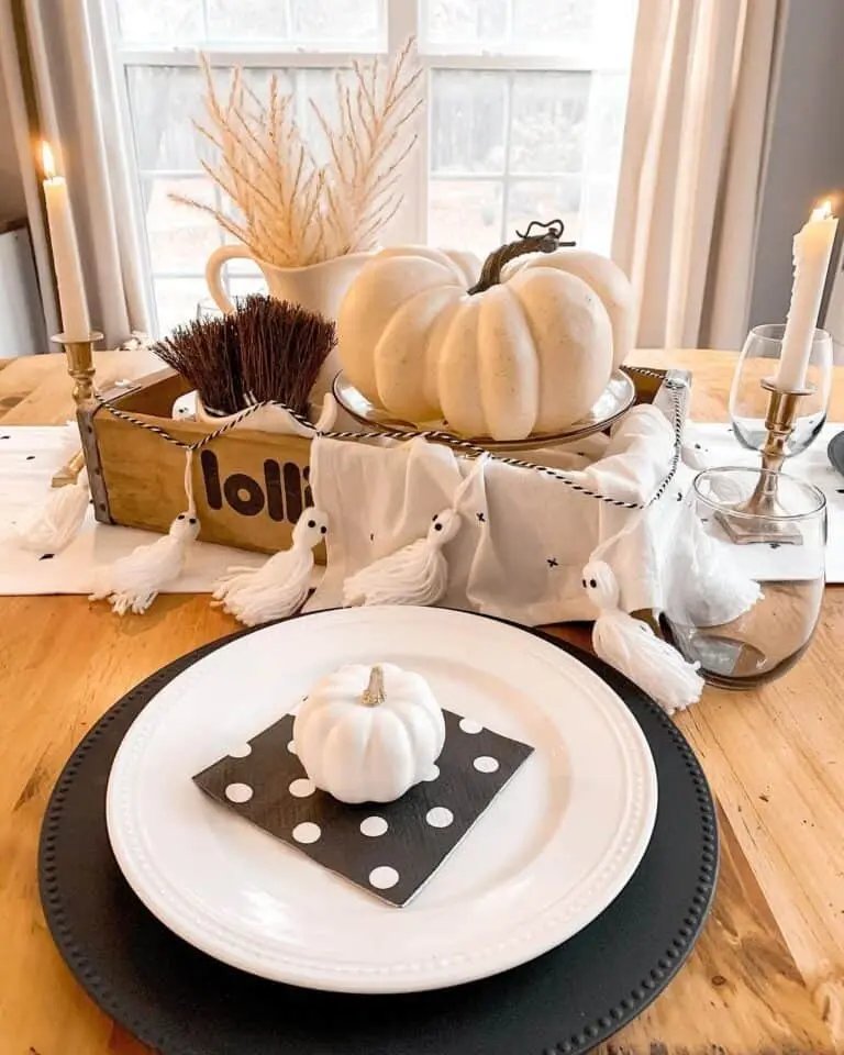 Black and White Halloween Decor