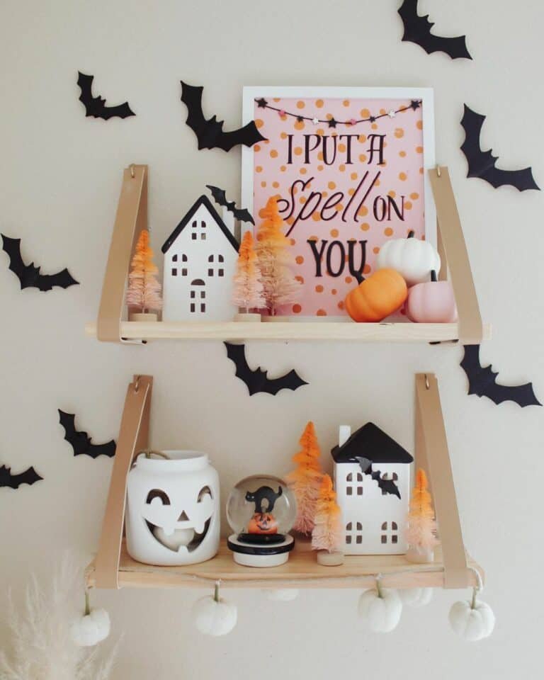 Colorful Halloween Bedroom Décor