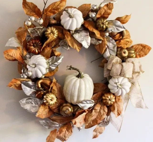 Copper and Gold Fall Wreath