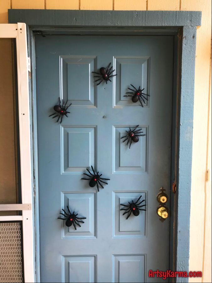 Creepy Spider Door Decor