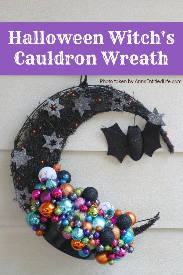 Crescent Moon Cauldron Wreath