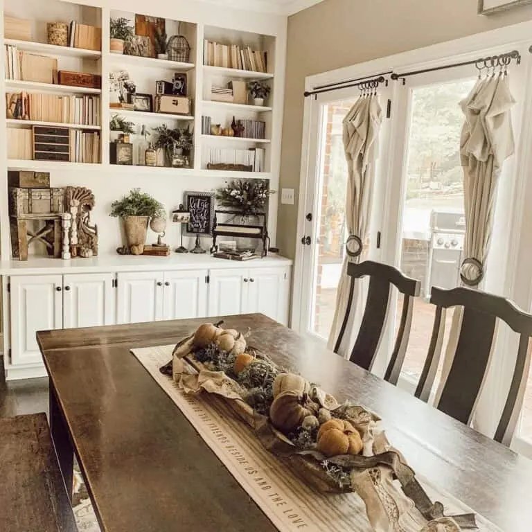 Dining Room Pumpkin Centerpiece