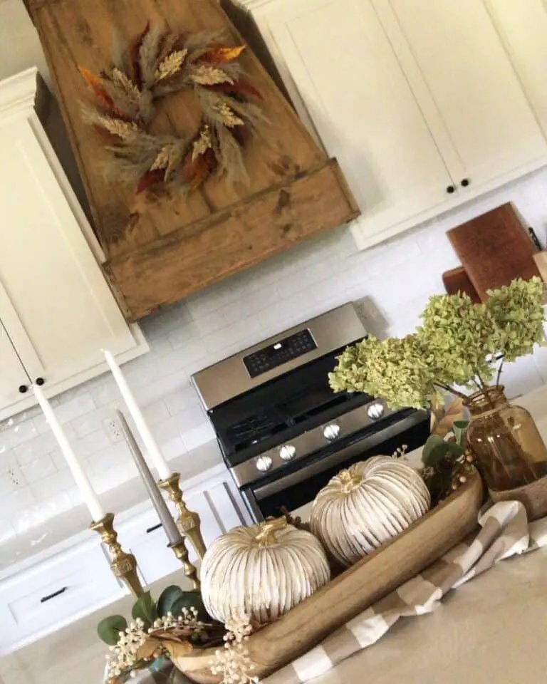 Fall Decor on Kitchen Island